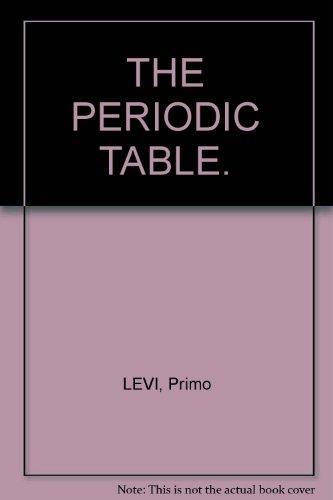 Primo Levi: The Periodic Table